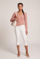 Asymmetrical Faux Wrap Sweater