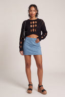 Cutout Crop Sweater