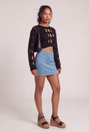 Cutout Crop Sweater