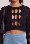 Cutout Crop Sweater
