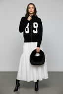 89 Ribbed Trim Knit Sweater