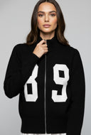 89 Ribbed Trim Knit Sweater