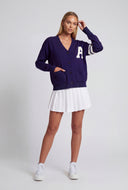 Amy Varsity Stripe Button Front Cardigan