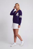 Amy Varsity Stripe Button Front Cardigan