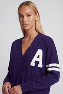 Amy Varsity Stripe Button Front Cardigan