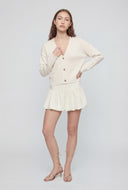 Saanvi Button Front Crop Cardigan