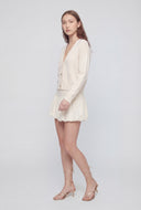Saanvi Button Front Crop Cardigan