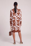 Cow Print Long Cardigan