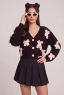 Bow Long Sleeve Cardigan