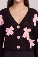 Bow Long Sleeve Cardigan