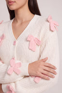 Bow Long Sleeve Cardigan