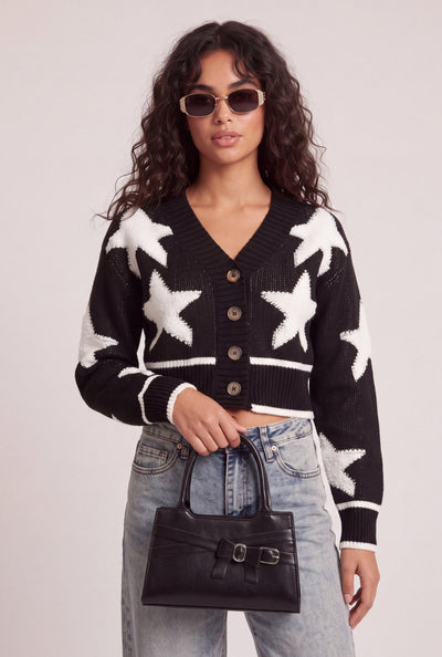 Star Crop Cardigan
