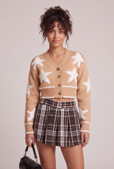 Star Crop Cardigan