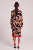 Marlena Leopard Print Long Cardigan