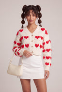 Eliana Heart Crop Cardigan