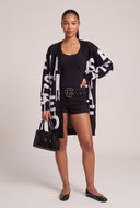 Patterned Long Cardigan