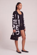 Patterned Long Cardigan