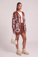 Patterned Long Cardigan