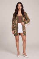Patterned Long Cardigan