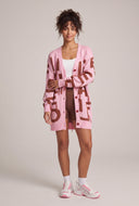 Patterned Long Cardigan