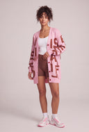 Patterned Long Cardigan