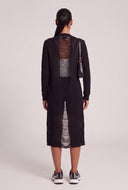 Distressed Open Front Duster