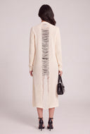 Distressed Open Front Duster