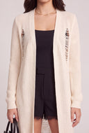 Distressed Open Front Duster