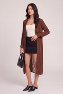 Distressed Open Front Duster