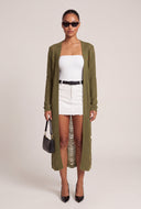 Distressed Open Front Duster