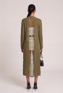 Distressed Open Front Duster