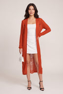 Distressed Open Front Duster