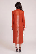 Distressed Open Front Duster