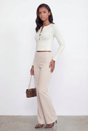 Kimberly Ribbed Knit Cropped Cardigan