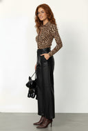 Trinity Leopard Button Front Shirt
