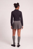 Corset Detail Long Sleeve Top