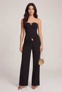 Strapless Overlay Jumpsuit