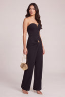 Strapless Overlay Jumpsuit