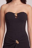 Strapless Overlay Jumpsuit