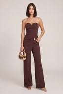 Strapless Overlay Jumpsuit