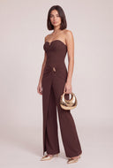 Strapless Overlay Jumpsuit