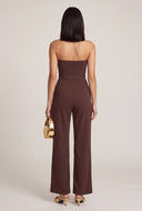 Strapless Overlay Jumpsuit
