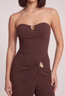 Strapless Overlay Jumpsuit