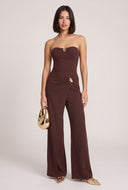Strapless Overlay Jumpsuit