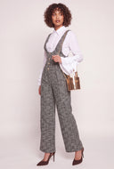 Tweed Plunge Jumpsuit