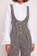 Tweed Plunge Jumpsuit