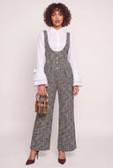 Tweed Plunge Jumpsuit