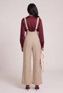 Tweed Plunge Jumpsuit
