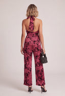 Clementine Floral Halter Jumpsuit