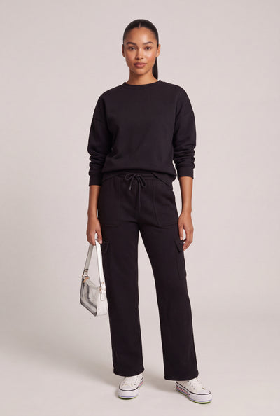 Drawstring Cargo Sweatpants